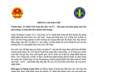 Chính thức: Lô Bưởi ev88 game lần đầu vào Úc – Kết quả của đàm phán mở cửa tải app ev88 và ev88vn tiêu chuẩn chất lượng
